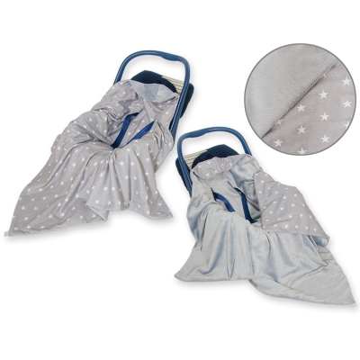 Couverture Double Face pour Siège Auto Gris