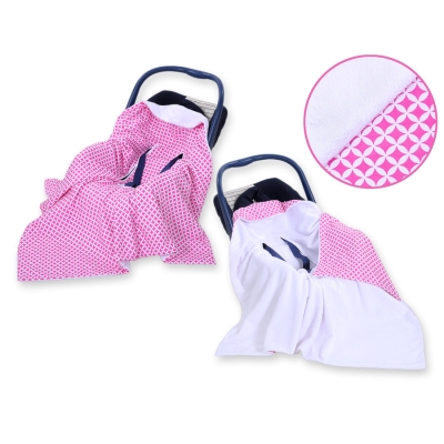 Couverture Double Face pour Siège Auto Rose