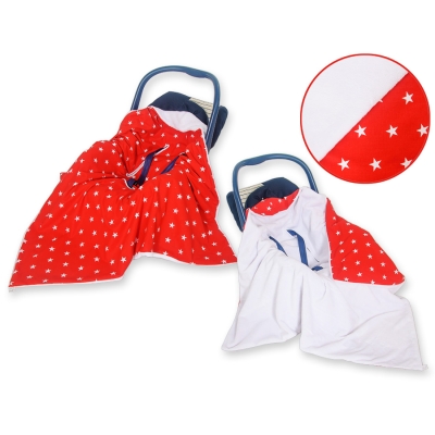 Couverture Double Face pour Siège Auto Rouge