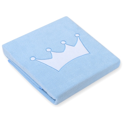 Couverture Polaire pour Bébé avec Broderies  Bleu Prince / Princess