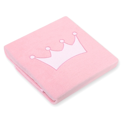 Couverture Polaire pour Bébé avec Broderies  Rose Prince / Princess