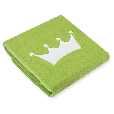 Couverture Polaire pour Bébé avec Broderies  Vert Prince / Princess