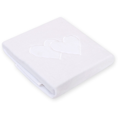 Couverture pour Bébé en Molleton Polaire Blanc Cœurs