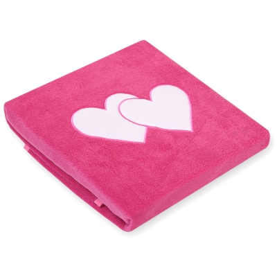 Couverture pour Bébé en Molleton Polaire Rose Cœurs