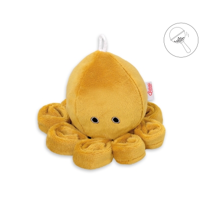 Doudou Pieuvre avec Hochet Miel