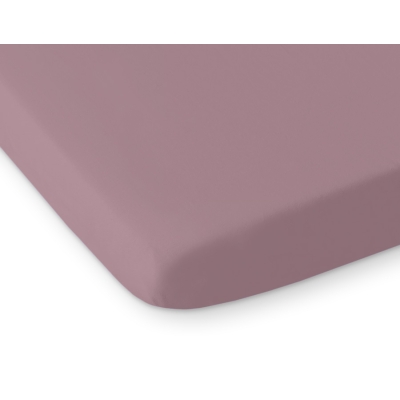 Drap en Coton pour Lit de Bébé 120x60 cm Blanc Violet Pastel