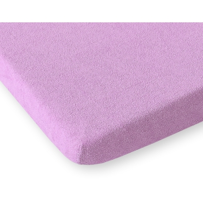 Drap en Tissu éponge pour Lit Bébé 120x60 cm  Lila