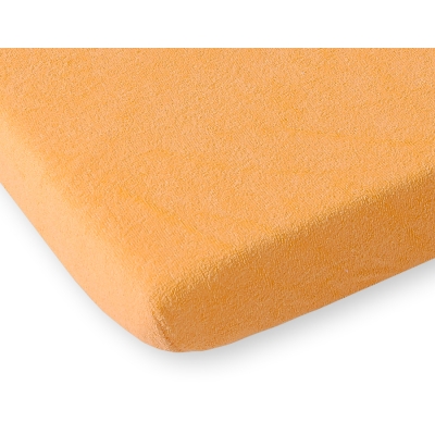 Drap en Tissu éponge pour Lit Bébé 120x60 cm  Orange