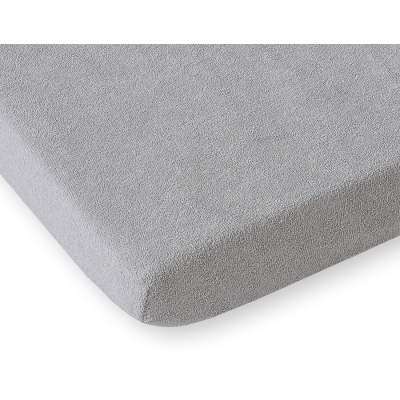 Drap Housse en éponge pour Lit Bébé 70x140 cm Gris