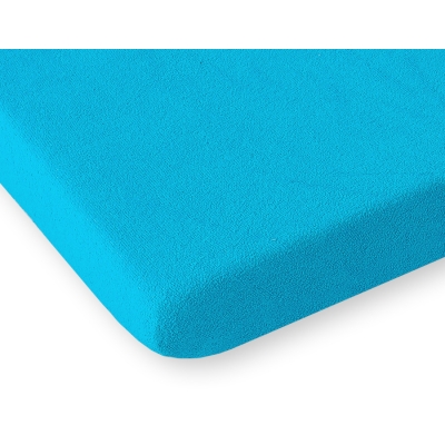 Drap Housse en éponge pour Lit Bébé 70x140 cm Turquoise