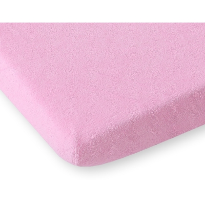Drap pour Lit de Bébé en Tissu éponge 140x200cm Rose