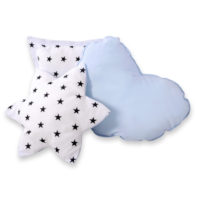 Ensemble de Coussin 3 pcs pour Tipi Bleu