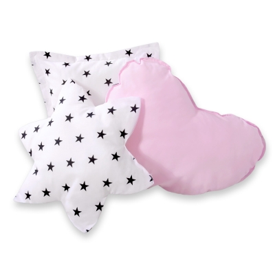Ensemble de Coussin 3 pcs Rose