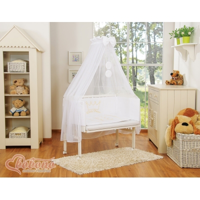 Ensemble de Linge de Lit 6 pcs pour Lit de Cododo Blanc Prince / Princess