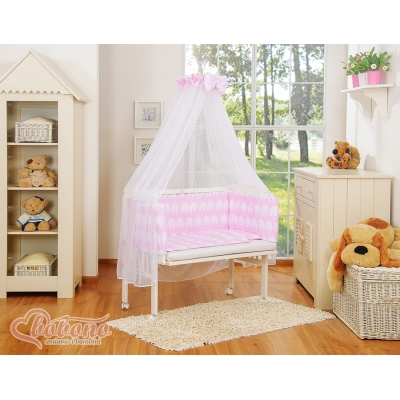 Ensemble de Linge de Lit 6 pcs pour Lit de Cododo Rose