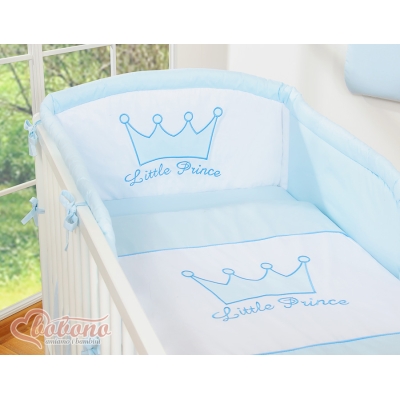 Ensemble de Linge de Lit Bébé 3 pcs Bleu Prince / Princess