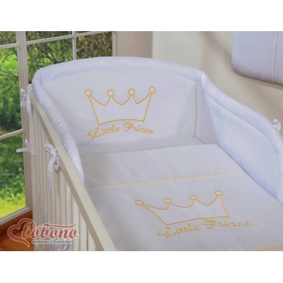 Ensemble de Linge de Lit de Lit pour Bébé 2 pcs Blanc Prince / Princess