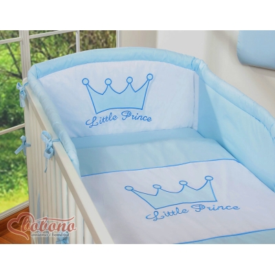 Ensemble de Linge de Lit de Lit pour Bébé 2 pcs Bleu Prince / Princess