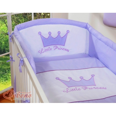 Ensemble de Linge de Lit de Lit pour Bébé 2 pcs Lila Prince / Princess