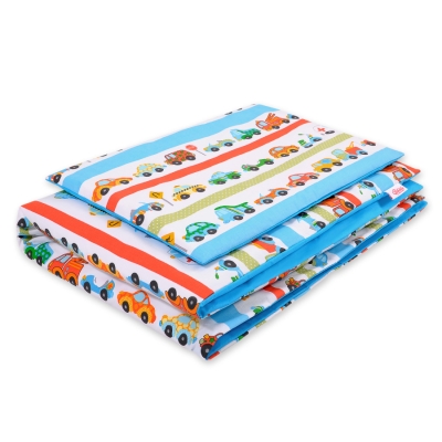 Ensemble de Linge de Lit Enfant 2 pcs 100x135 MINI Bleu Voitures
