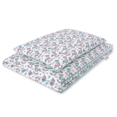 Ensemble de Linge de Lit Enfant 2 pcs 100x135 MINI Chevaux à Bascule