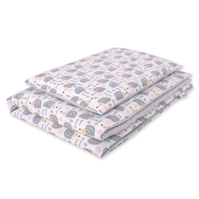 Ensemble de Linge de Lit Enfant 2 pcs 100x135 MINI Gris Hérissons