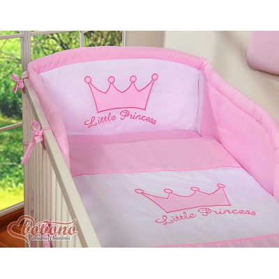 Ensemble de Linge de Lit pour Bébé 3 pcs Rose Prince / Princess