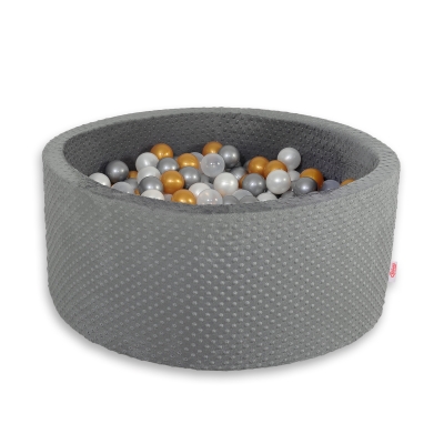 Piscine à Balles Gris Anthracite Minky avec Balles 200pcs