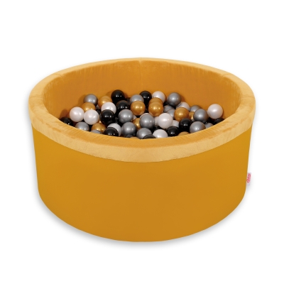 Piscine à Balles Minky avec Balles 200pcs Moutarde