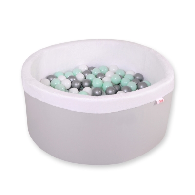 Piscine à Balles Minky avec Balles 200pcs Gris