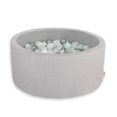 Piscine à Balles Minky avec Balles 200pcs Gris