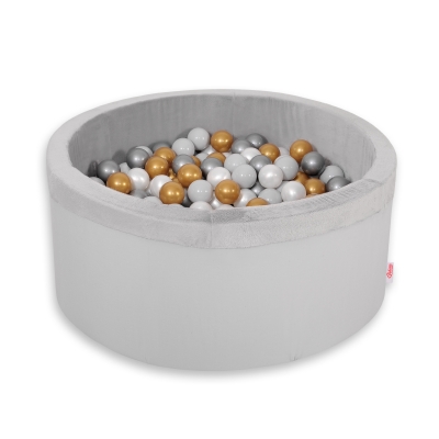 Piscine à Balles Minky avec Balles 200pcs Gris pour Garçon