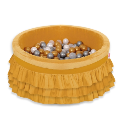 Piscine à Balles à volants Minky avec Balles 200pcs Jaune