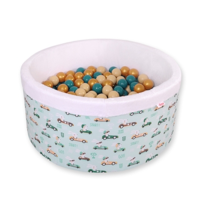 Piscine à Balles Minky avec Balles 200pcs Menthe