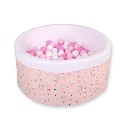 Piscine à Balles Minky avec Balles 200pcs Rose Ballerines