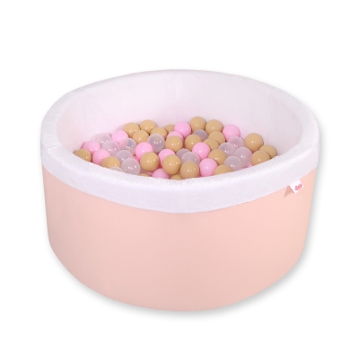 Piscine à Balles Minky avec Balles 200pcs Rose Poudré