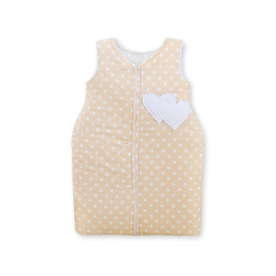 Gigoteuse Bébé  Beige à Pois Cœurs