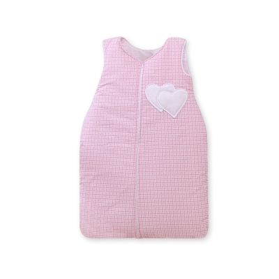 Gigoteuse Bébé  Rose à Carreaux Cœurs