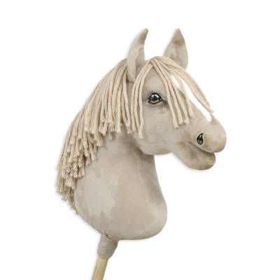 Hobby Horse Cheval sur Bâton Premium Cremello