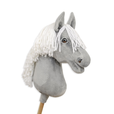 Cheval sur baton pour compétition gris