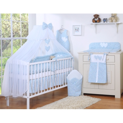 Housse d'oreiller couette Moustiquaire Tour de lit bébé 5 pcs