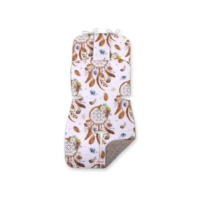 Insert de Poussettes Double Face Blanc Gris Attrape-rêves