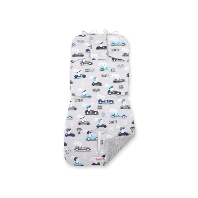 Insert de Poussettes Double Face Gris Lapins