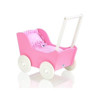 Landau de Poupée en Bois Blanc