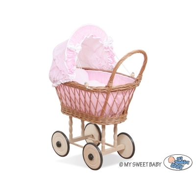 Landau rotin poupon rosa
