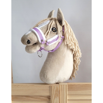 Licol avec Fourrure Blanche pour Cheval Bâton A3 Lila