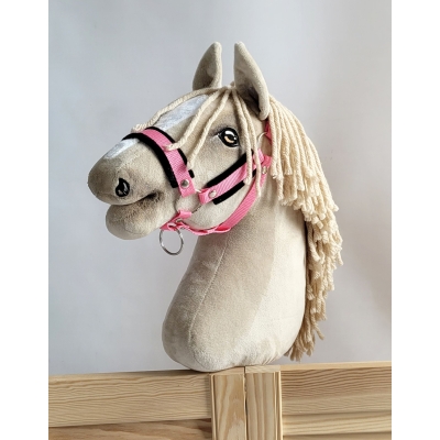 Licol avec Fourrure Noire pour Cheval  Bâton  A3 Noir
