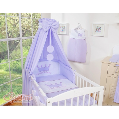 Linge de Lit Bébé Parure 5 pcs  Ciel Lila Prince / Princess