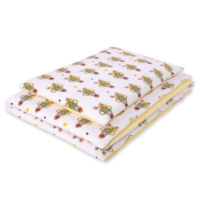 Linge de Lit Enfant 2 pcs 100x135 MINI Jaune Zèbre