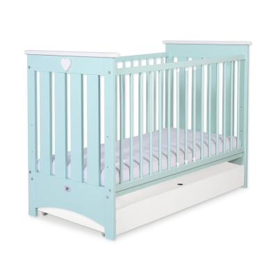 Lit Bébé a Barreaux avec Tiroir 120x60 cm Lorenzo Standard